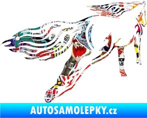 Samolepka Animal flames 009 pravá kůň Sticker bomb