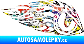 Samolepka Animal flames 016 pravá zvířecí oko Sticker bomb