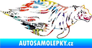Samolepka Animal flames 021 pravá tygr Sticker bomb