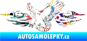 Samolepka Animal flames 054 levá orel Sticker bomb