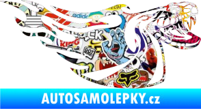 Samolepka Animal flames 082 pravá kobra Sticker bomb