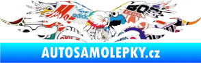 Samolepka Animal flames 100 pravá orel Sticker bomb