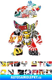 Samolepka Baby stig on board girl Sticker bomb