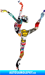 Samolepka Baletka 009 levá Sticker bomb