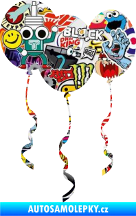 Samolepka Balonky Sticker bomb