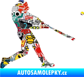 Samolepka Baseball 001 pravá Sticker bomb