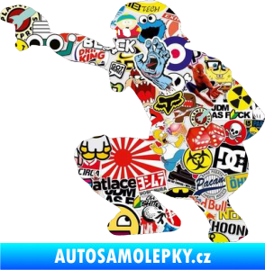 Samolepka Baseball 005 levá Sticker bomb