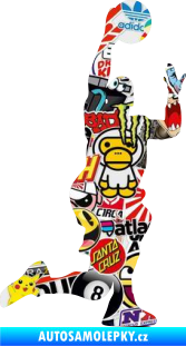 Samolepka Basketbal 005 pravá Sticker bomb