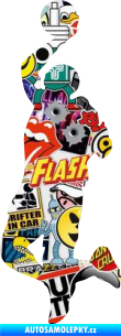 Samolepka Basketbal 010 levá Sticker bomb