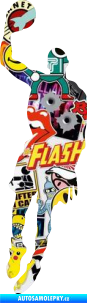 Samolepka Basketbal 013 levá Sticker bomb