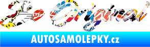 Samolepka Be Original nápis Sticker bomb