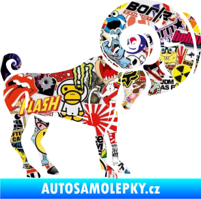 Samolepka Beran zvěrokruh 005 pravá Sticker bomb