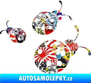 Samolepka Berušky 001 pravá Sticker bomb