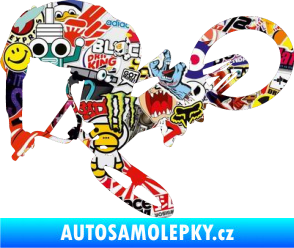 Samolepka Biker 001 levá Sticker bomb