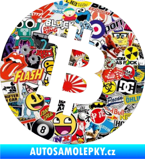 Samolepka Bitcoin 001 Sticker bomb