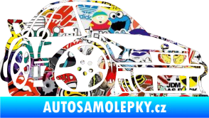 Samolepka BMW e30 karikatura pravá Sticker bomb