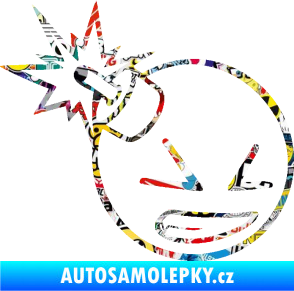 Samolepka Bomba 005 pravá JDM styl Sticker bomb