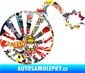 Samolepka Bomba 006 JDM pravá Sticker bomb