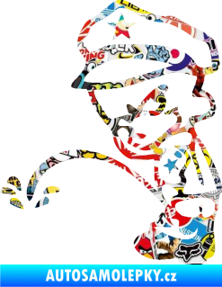 Samolepka Boy čůrá 003 levá Sticker bomb