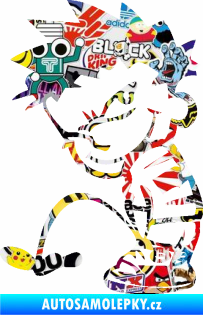 Samolepka Boy čůrá 005 levá Sticker bomb