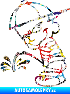 Samolepka Boy čůrá 008 levá Sticker bomb