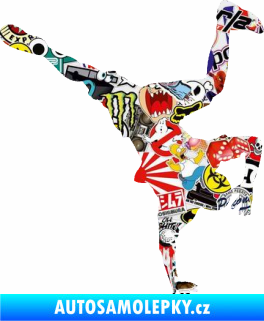 Samolepka Breakdance 001 pravá Sticker bomb