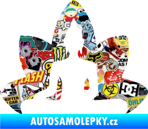 Samolepka Budha 003 levá  Sticker bomb