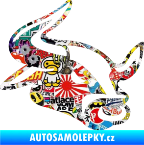 Samolepka Býk 001 pravá Sticker bomb