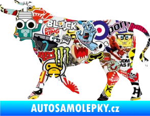 Samolepka Býk 011 levá Sticker bomb