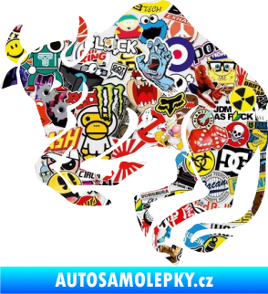 Samolepka Býk zvěrokruh 005 levá Sticker bomb