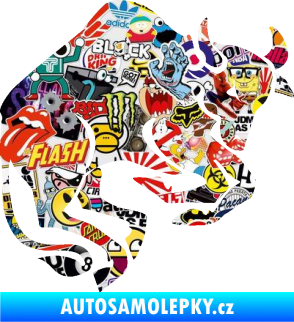 Samolepka Býk zvěrokruh 005 pravá Sticker bomb