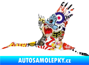 Samolepka Čáp 002 levá Sticker bomb
