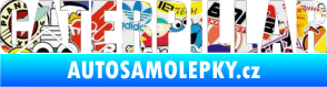 Samolepka Caterpillar - jedna barva Sticker bomb