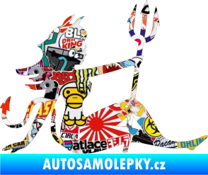 Samolepka Čertice 003 pravá Sticker bomb