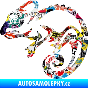 Samolepka Chameleon 002 levá Sticker bomb
