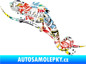 Samolepka Chameleon 003 levá Sticker bomb