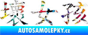 Samolepka Čínský znak Bad Girl Sticker bomb
