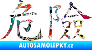 Samolepka Čínský znak Danger Sticker bomb