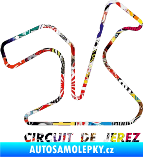 Samolepka Okruh Circuito de Jerez Sticker bomb