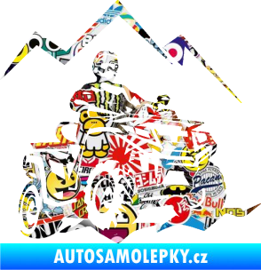 Samolepka Čtyřkolka 007 pravá Sticker bomb