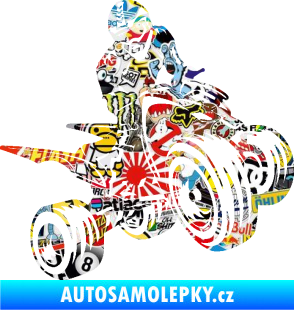 Samolepka Čtyřkolka 008 pravá Sticker bomb