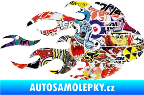 Samolepka Curling 005 pravá kámen Sticker bomb