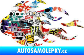 Samolepka Curling 005 levá kámen Sticker bomb