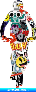 Samolepka Cyklista 002 levá Sticker bomb