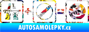 Samolepka Dálnice + konec omezení rychlosti = jízda Sticker bomb