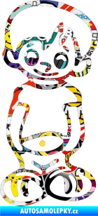 Samolepka Dítě v autě 007 levá kluk frajer Sticker bomb