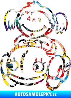 Samolepka Dítě v autě 011 levá holka v autíčku Sticker bomb