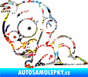 Samolepka Dítě v autě 067 levá lezoucí miminko Sticker bomb