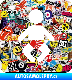 Samolepka Dítě v autě 093 symbol miminka Sticker bomb