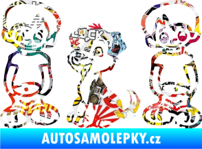 Samolepka Dítě v autě 103 levá dva kluci a pes Sticker bomb